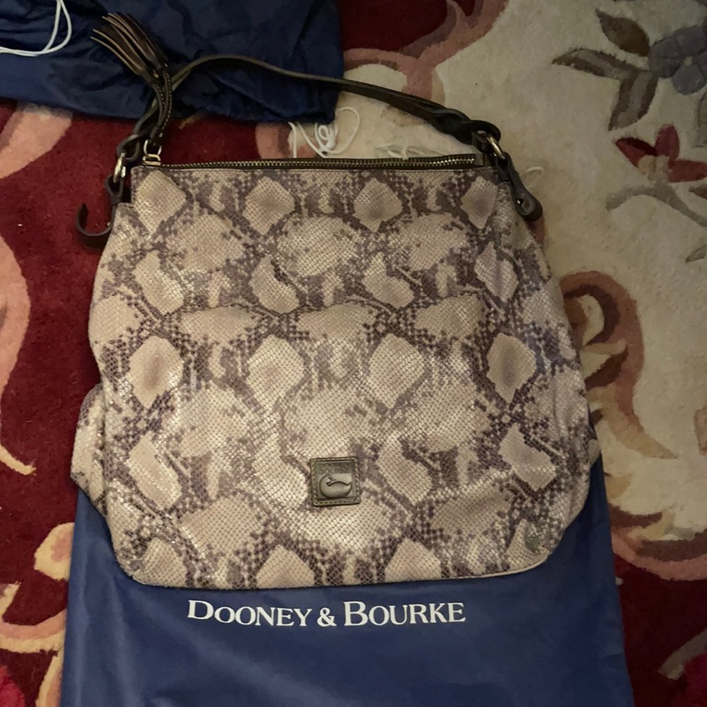 Dooney & Burke snake hobo bag great condition